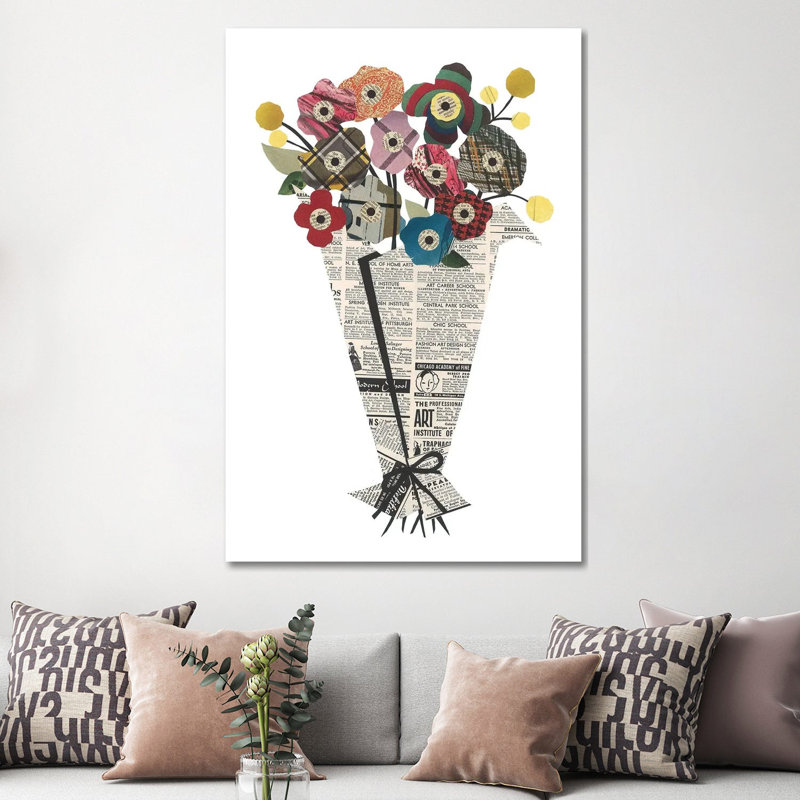Bouquet par Paper Cutz - impression, H 60 po x l 40po x P 1,5 po
