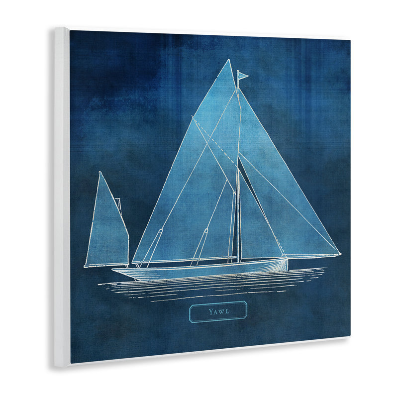 Art mural de voilier maritime, dessin par Susan Arnot