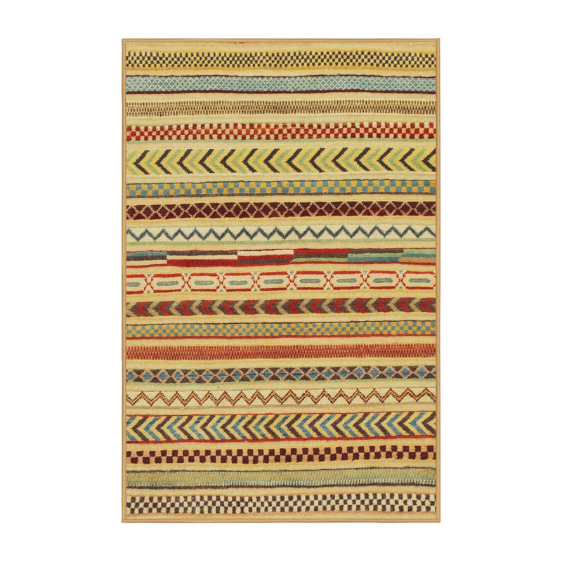 Abstract Indoor Rug, Rectangle 2' x 4'
