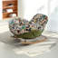 Chaise berçante moderne rembourrée