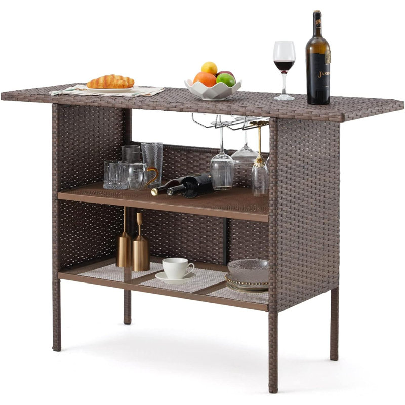 Withernsea Bar Cart, Brown