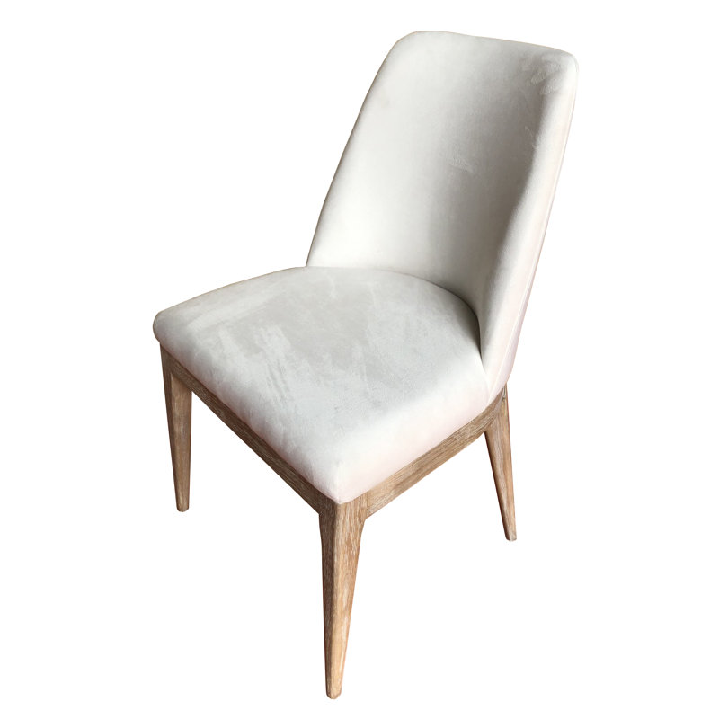 Chaise d'appoint Aurora, Mélange de polyester sel de mer, Naturel
