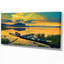 «bateau on water twilight after printing after coucher-29505561-34273691