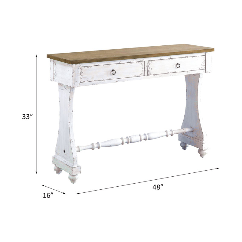 Console Table With Storage Drawers