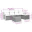 Vidaxl Garden Sofa Set  PE Rattan Large Modular Garden Sofa Set