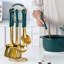7-Piece Stainless Steel Kitchen Utensil Set With Rotating Holder - Premium Mirror-Polished Utensils-107082775