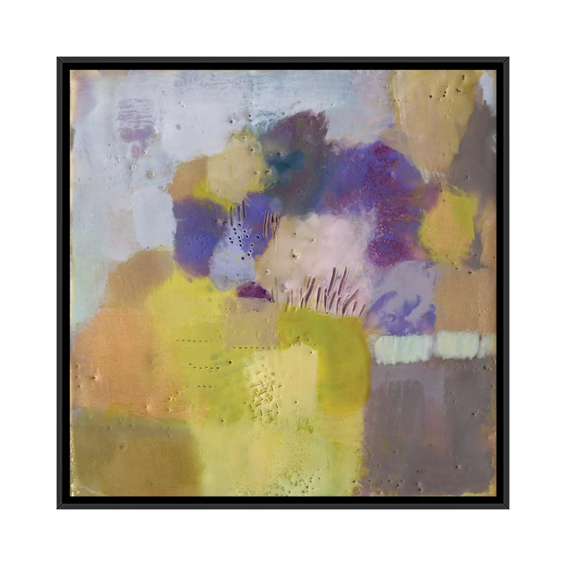 " Blume IV " by Sue Jachimiec, 18" H x 18" W x 1.5" D, Black Framed Canvas