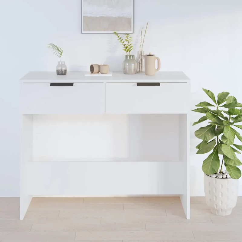 Johnath 90cm Console Table, White
