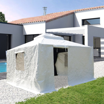 Housse universelle d'hiver pour mur latéral de pavillon de jardin