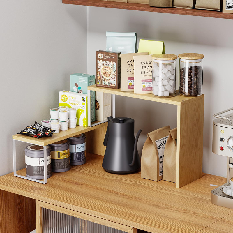 Organisateur de comptoir de cuisine, étagère à épices, Natural Beige