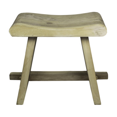 Yellow Pine Solid Wood Accent Stool