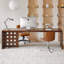 Bureau rectangulaire brun en bois massif-129250357