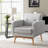 Donka Solid Wood Upholstered Armchairs (Set of 2)-1868897967