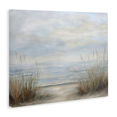 Silent Beach with Seaside Dunes Canvas, design by Petal Prints Design