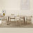 Gray Rectangular Solid Wood Dining Table-270338105