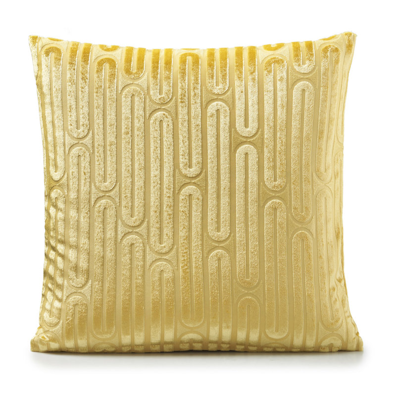 Geometric Scatter Cushion Cover, Ochre