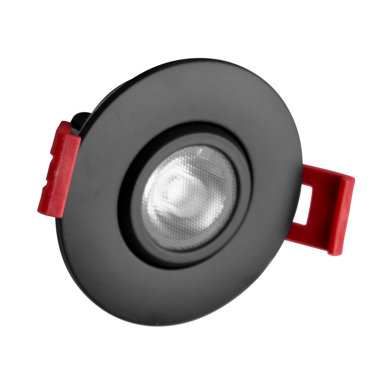 Dimmable Circle Ceiling Light, Black, 2700K