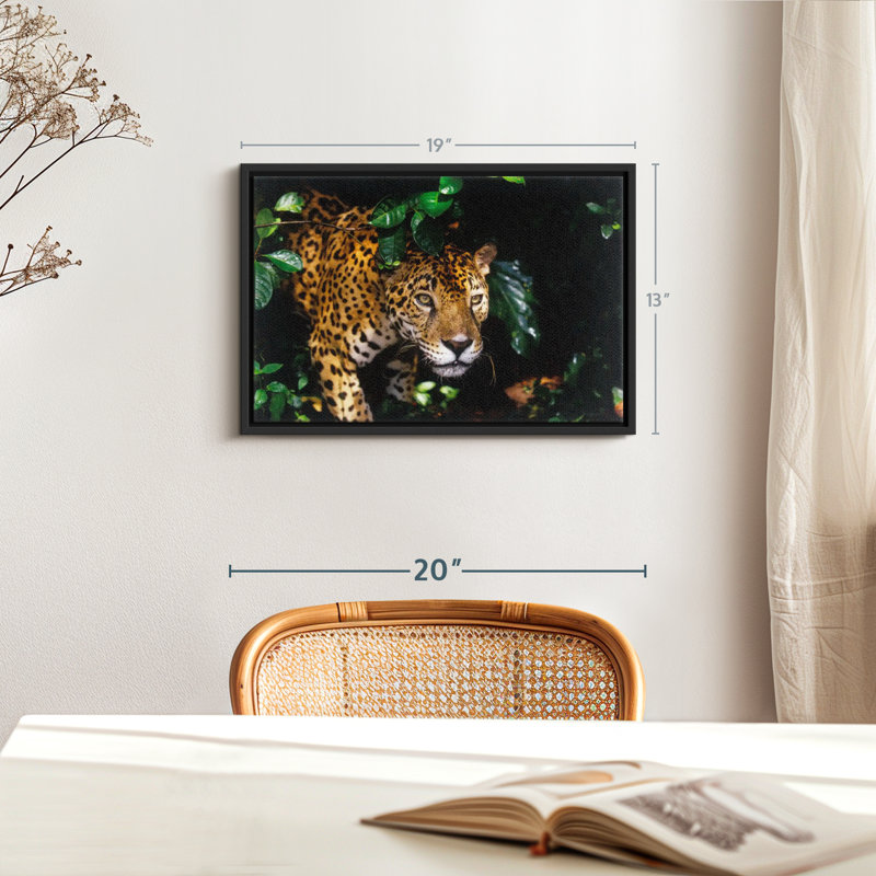 Animal «Rainforest Jaguar Wall Art», H 13 po x l 19 po