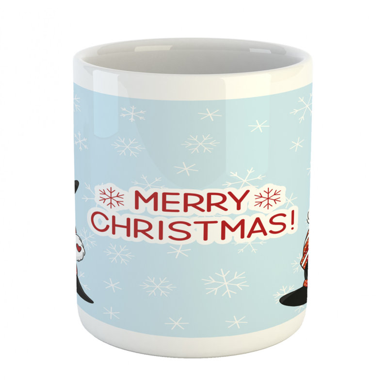 Grande tasse à café penguins