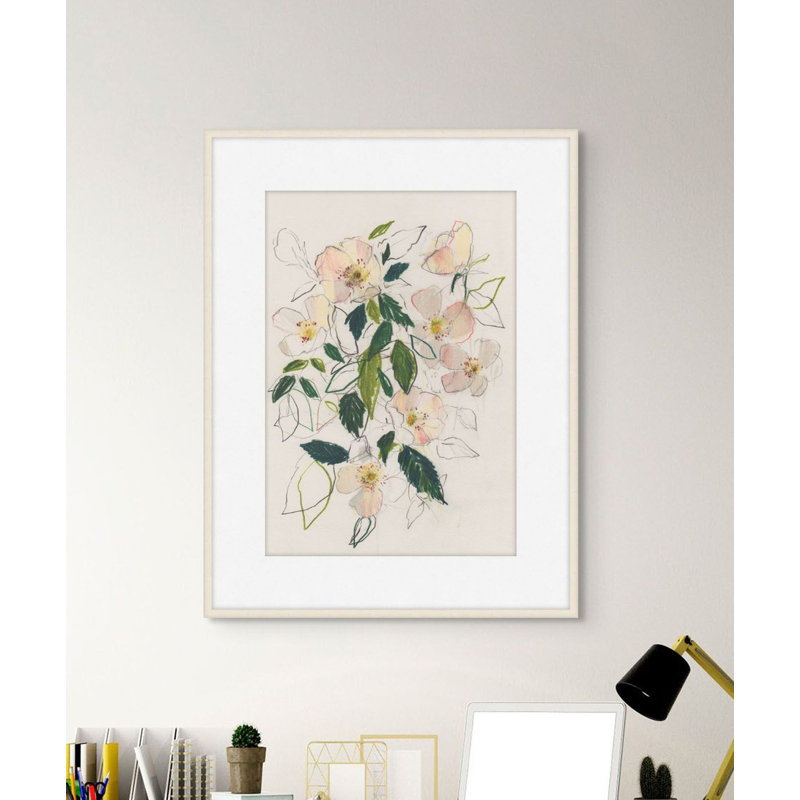 Soft Blush Dog Rose 1 Print, 28" H x 24" W