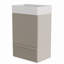 Meuble-lavabo autoportant pour salle de bain rayé en cachemire 20 po avec lavabo en céramique 20 po-120330151