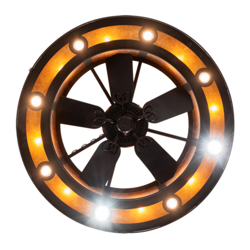 Smythe Craftsman Outdoor Downrod Ceiling Fan