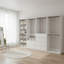 Système de garde-robe autoportant en bois blanc