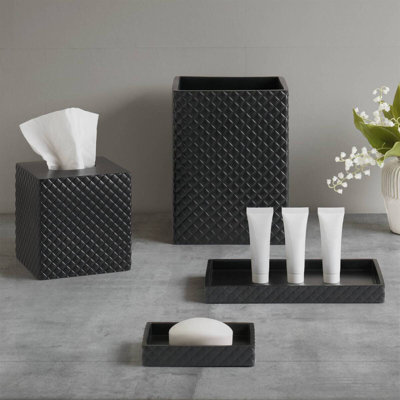 Ensemble d'accessoires de bain en résine