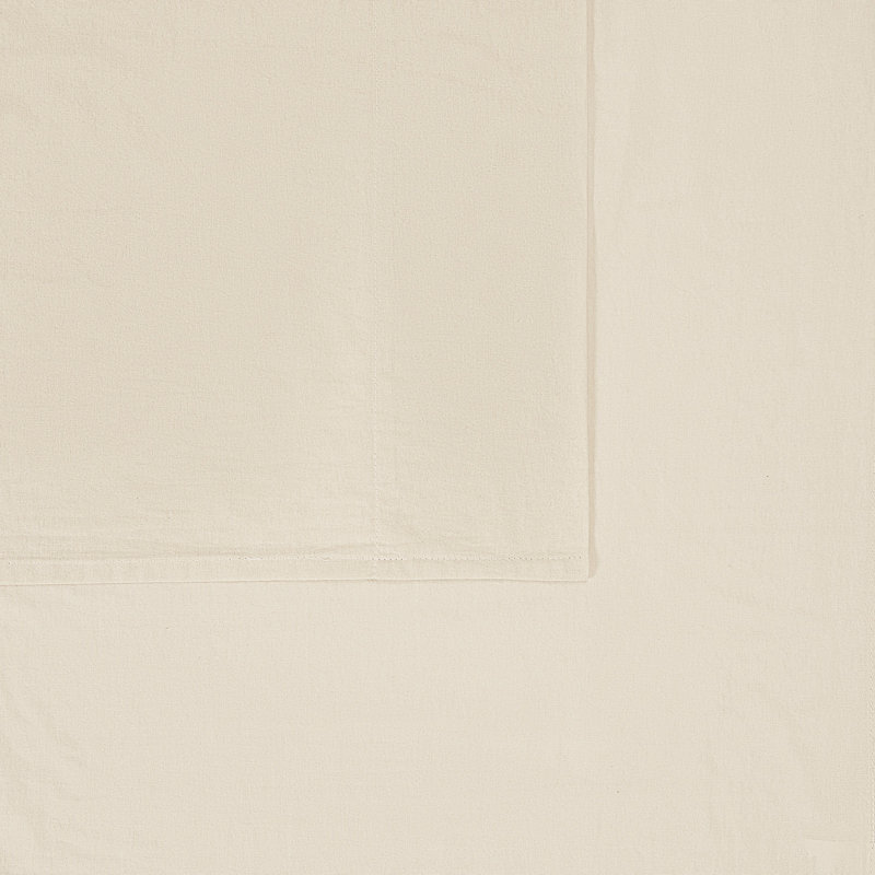 Ensemble de draps en coton Frye, Ensemble de draps pour grand lit avec 2 taies d'or, Brun clair
