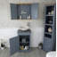 Scroggins 515mm Single Bathroom Vanity with Vessel Stone Basin-1461309076-1461309078