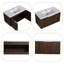 Ensemble de meuble-lavabo simple mural avec plateau en résine Acorn Finish-952944329-967181189