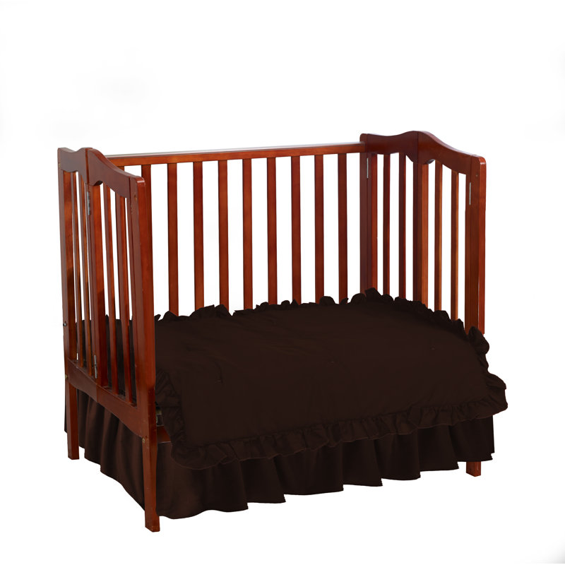 Ensemble de literie pour lit de bébé / mini lit de bébé 4 pièces Elnar, Chocolat
