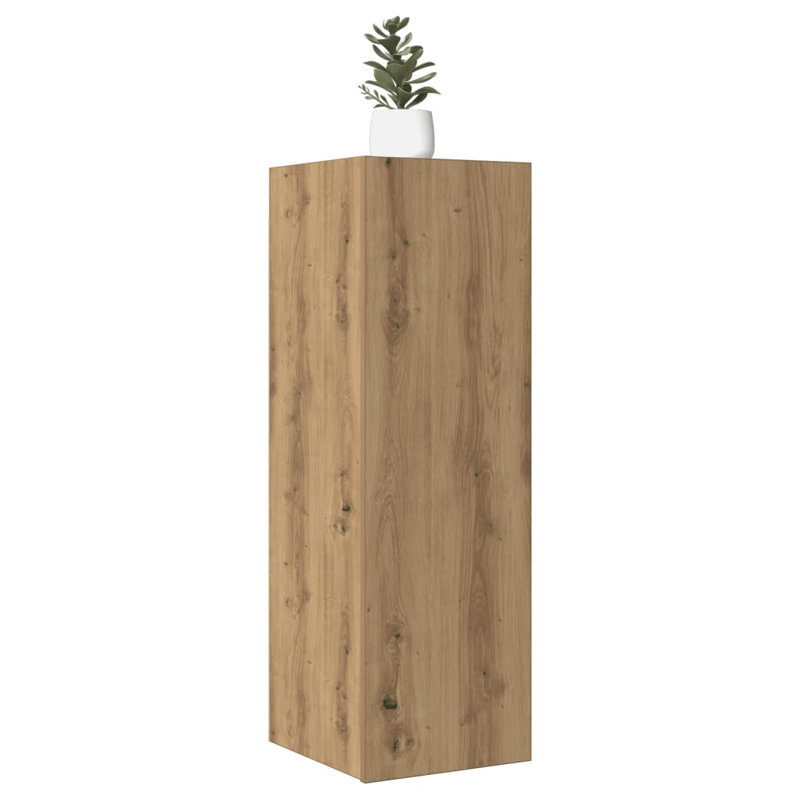 90cm H Media Shelves, Artisan Oak