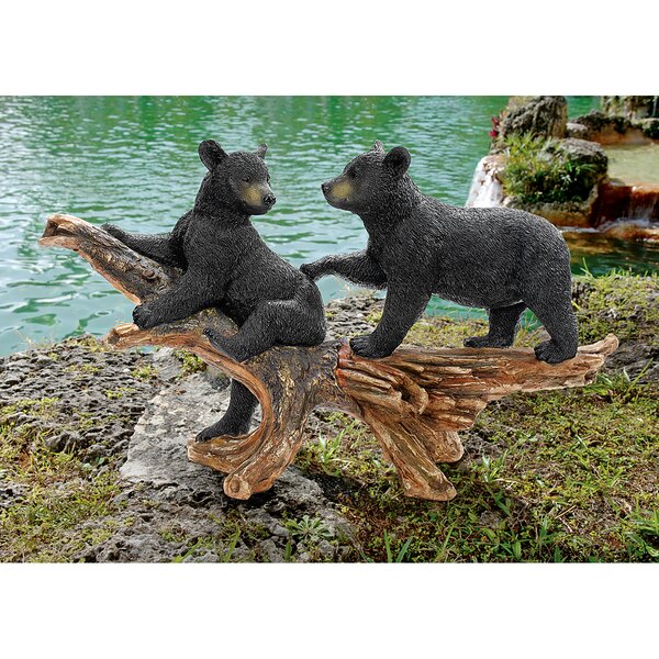 Mama Bear and Cubs Yard Figurine