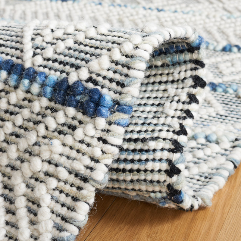 Natura Flat Weave Performance Geometric Rug, Square 6'