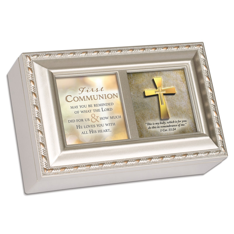 Boîte à souvenirs Communion Cross