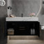 Meuble-lavabo mural 39,4 po avec lavabo, armoire en contreplaqué imperméable, lavabo encastré en céramique