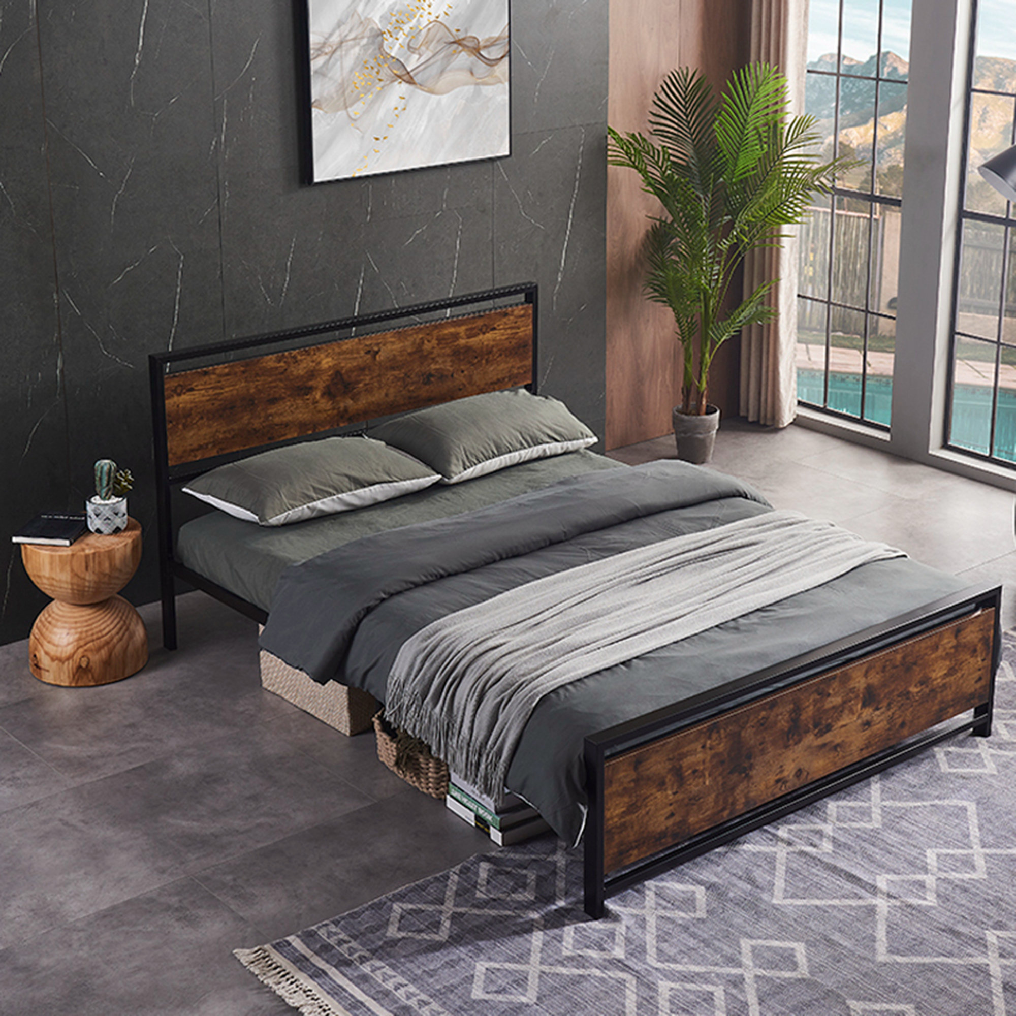 Queen Storage Platform Bed 17 Stories