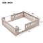 Lits plateforme robustes en bois avec finition naturelle pour les espaces familiaux