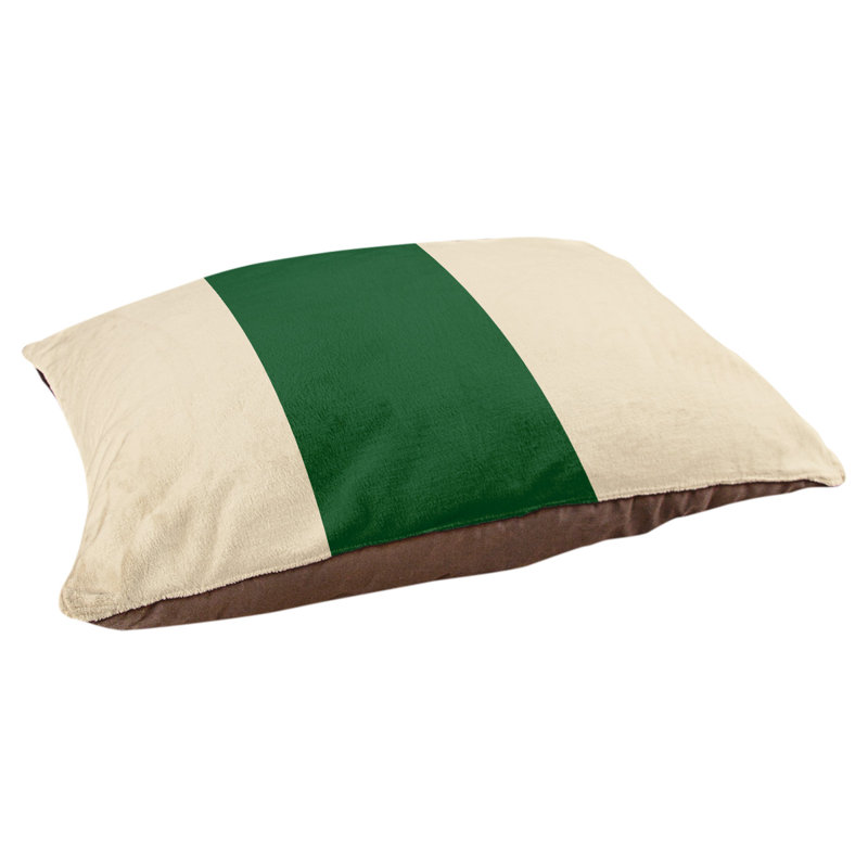 Coussin Milwaukee, Moyen (l 28 po x P 18 po x H 9,5 po), Crème City/vert/crème
