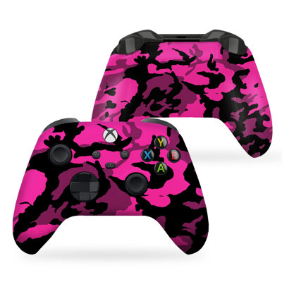 DreamController Pink Camo Custom X-box Controller Wireless compatible with X-box One/Series X/S Proudly Customized in USA with Permanent HYDRO-DIP Printing (NOT JUST A SKIN)