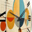 Distant Galaxies Midcentury Elegant Retro - Horloge murale moderne Mid-Century-93379283