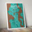 « seattle city map », reproduction d’impression sur affiche en nature-31735531
