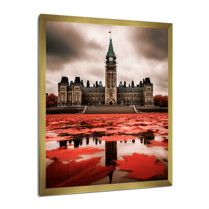 Si Siades Canada - Ottawa, Encadrement doré, H 32 po x l 24 po x P 1 po