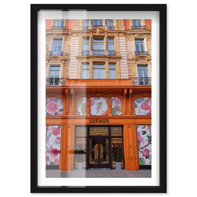 Décoration murale tendance Store Store and Flowers II par Notoriart, cadre noir, 30 x 45