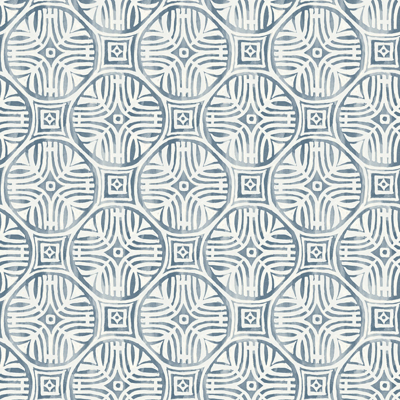 Suniti pré-moulé rouleau de médaillons double, Bleu