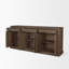 Tymeo Is A Six Door, Three Drawer Sideboard Constructed From Sandblasted Solid Wood, Embellished By Antiqued Brass Finished Metal Knobs.-106733992