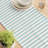 Fabric Textile Products, Inc. Table Runner, 100% Cotton, 16X72", Blue Horizontal Stripe