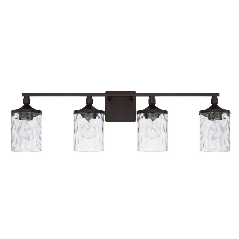 Baldwin Dimmable Vanity Light, Bronze, 4-Light