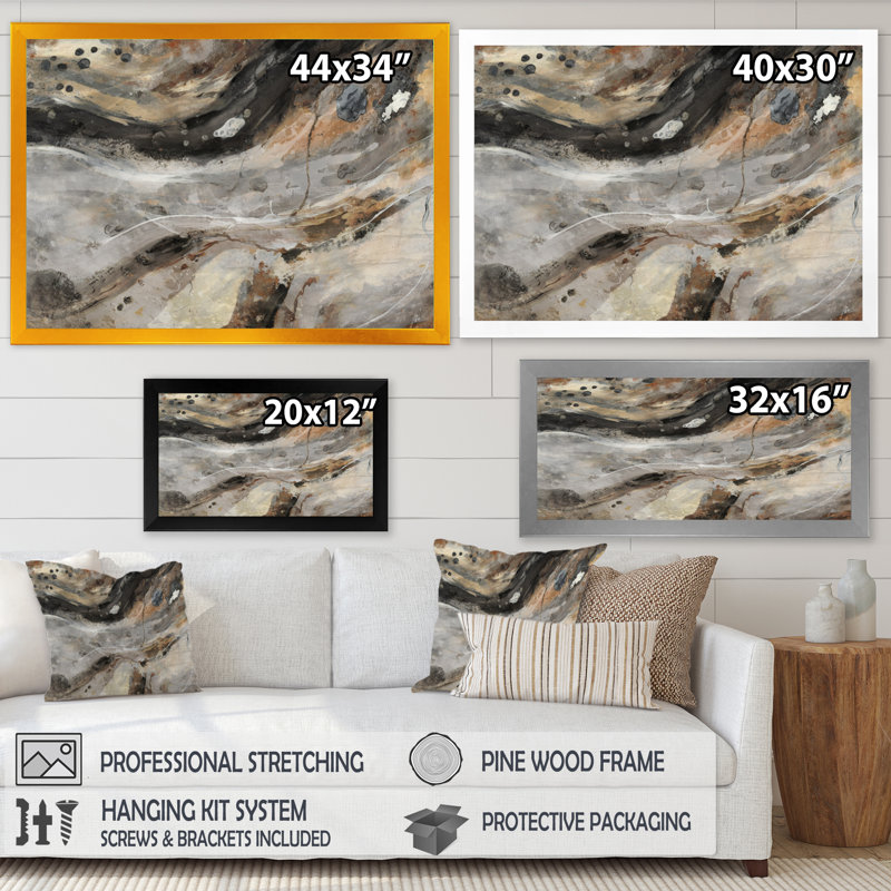 «Morning Effervescence III», reproduction sur toile, Cadre simple noir, H 12 po x l 20 po x P 1 po